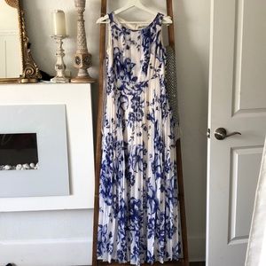 Eliza J maxi pleated dress